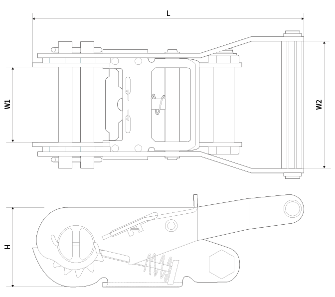 ラチェットバックル