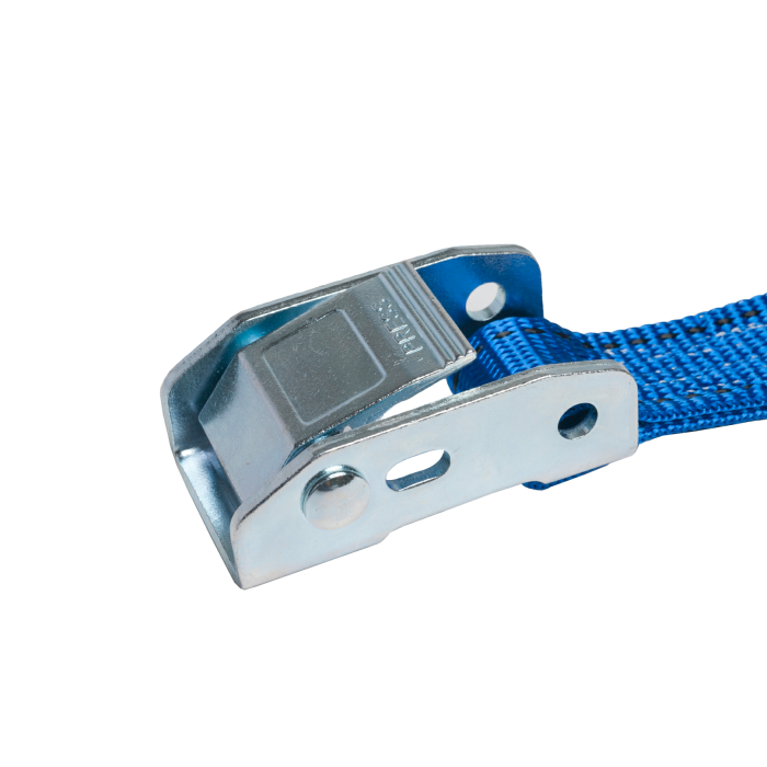 25mm幅 カムバックルベルト エンドレスタイプ 青