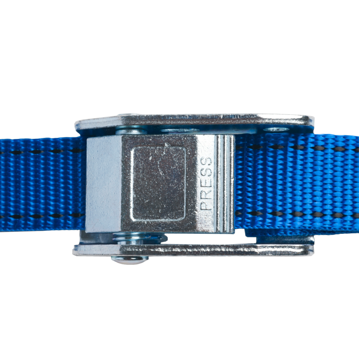 25mm幅 カムバックルベルト エンドレスタイプ 青
