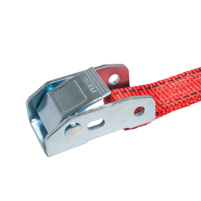 25mm幅 カムバックルベルト エンドレスタイプ 赤