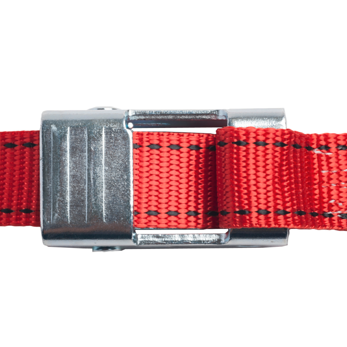 25mm幅 カムバックルベルト エンドレスタイプ 赤