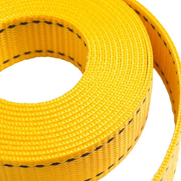 25mm幅 カムバックルベルト エンドレスタイプ 黄