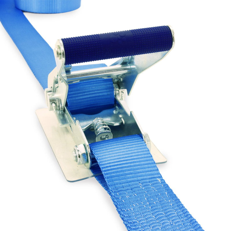 ラッシングベルト 50mm幅 IJフック(ロープフック対応) ブルー