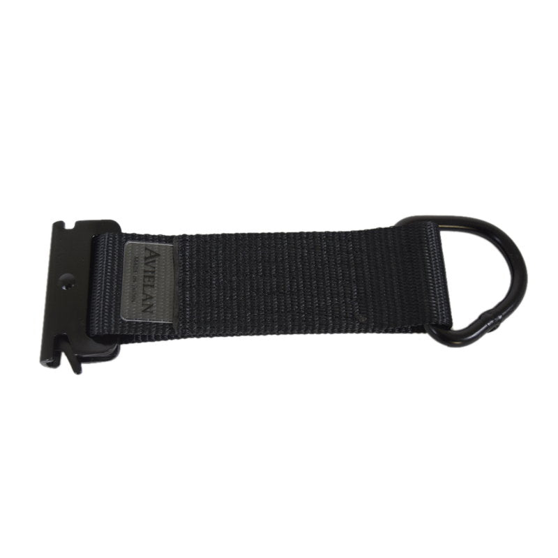 ロープタイオフ デルタリング(Dリング) オールブラック