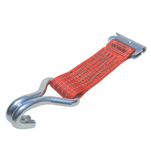反射ロープタイオフ Jフック レッド