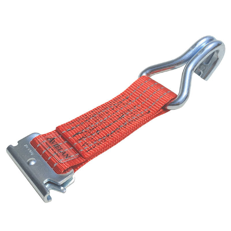 反射ロープタイオフ Jフック レッド