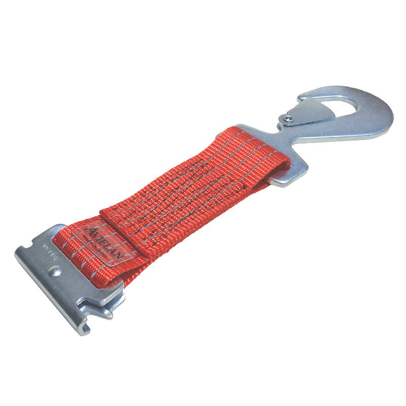 反射ロープタイオフ スナップフック レッド