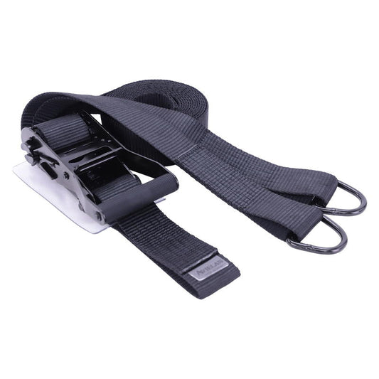 ラッシングベルト 50mm幅 デルタリング オールブラック