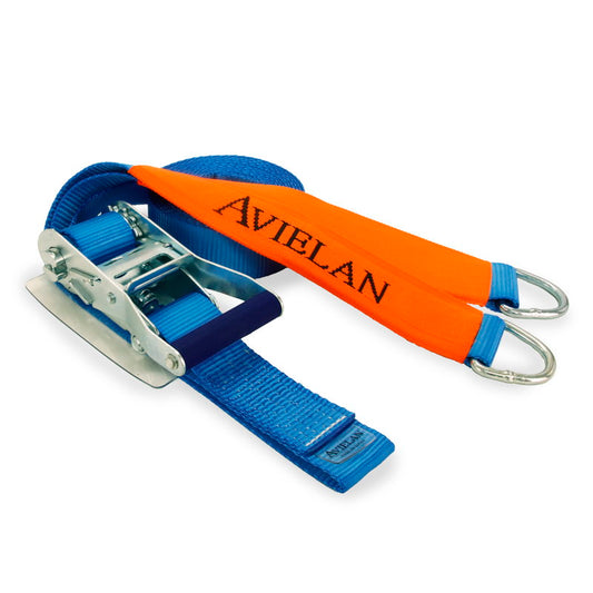 ラッシングベルト 50mm幅 デルタリング ブルー