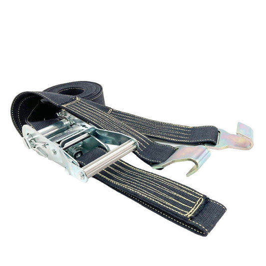 耐熱 ラッシングベルト 50mm幅 フラットフック ブラック