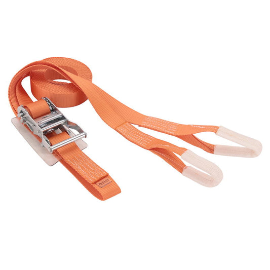 ラッシングベルト 35mm幅 Iフック(ロープフック対応) オレンジ