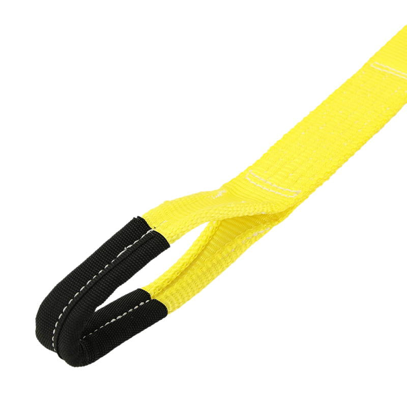 ラッシングベルト 50mm幅 Iフック(ロープフック対応) ブラック/イエロー (強化タイプ)