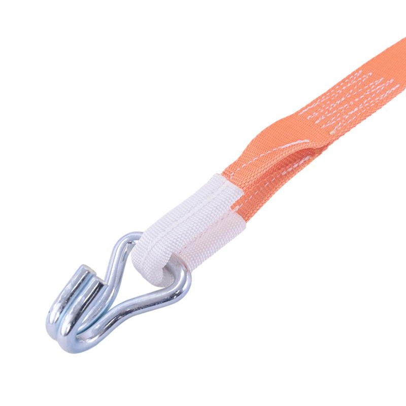 ラッシングベルト 35mm幅 IJフック(ロープフック対応) オレンジ
