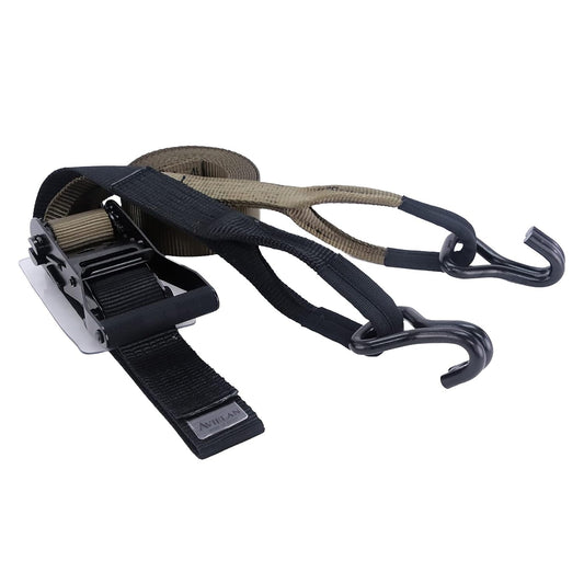 ラッシングベルト 50mm幅 IJフック(ロープフック対応) OD/ブラック