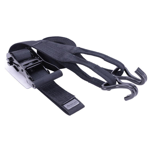 ラッシングベルト 50mm幅 IJフック(ロープフック対応) オールブラック