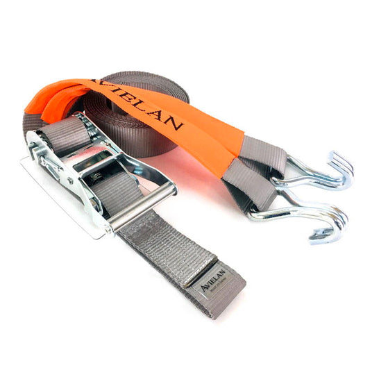 ラッシングベルト 50mm幅 Jフック グレー