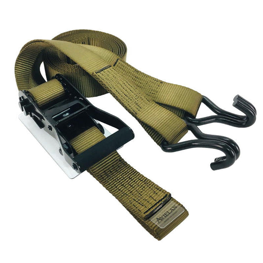 ラッシングベルト 50mm幅 Jフック OD(オリーブドラブ)