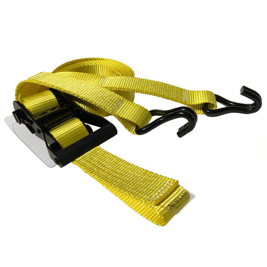 ラッシングベルト 50mm幅 Jフック イエロー (強化タイプ)