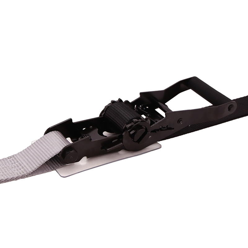 ラッシングベルト 50mm幅 Jフック ブラック/グレー