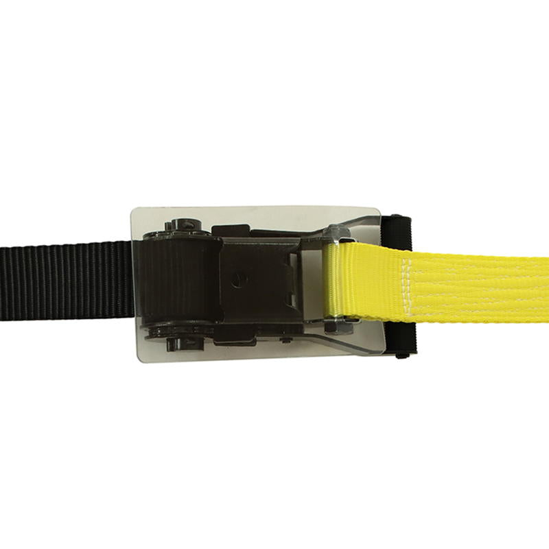 ラッシングベルト 50mm幅 Iフック(ロープフック対応) ブラック/イエロー (強化タイプ)