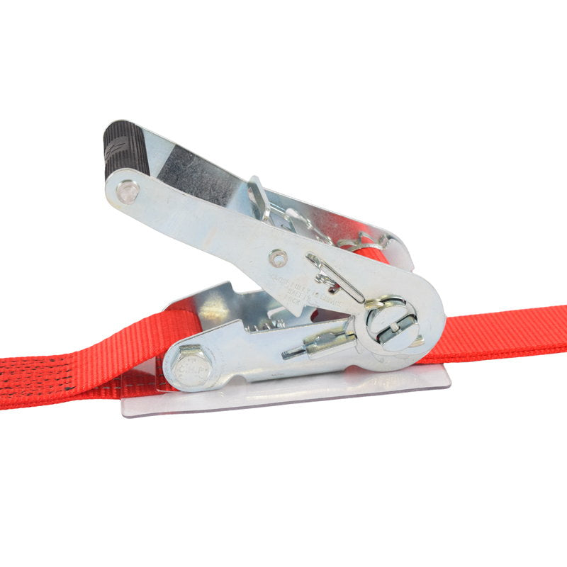 反射 ラッシングベルト 50mm幅 Rフック(トラックレール対応) レッド