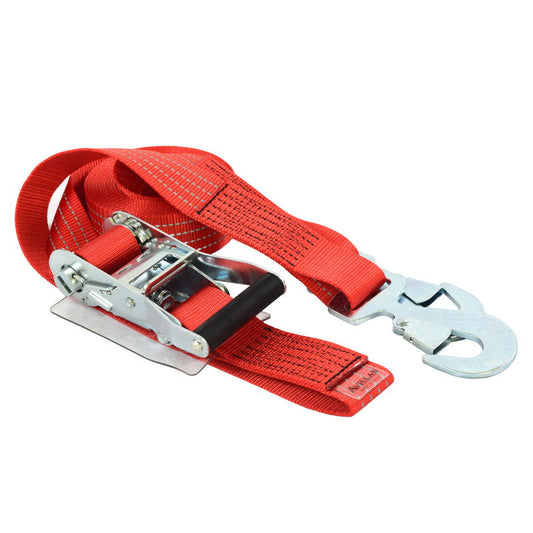 反射 ラッシングベルト 50mm幅 スナップフック レッド