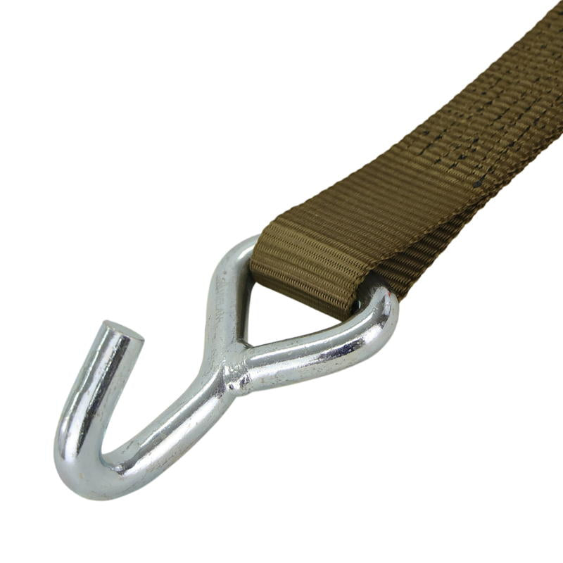 積載車用 ラッシングベルト 50mm幅 Jフック(シングル) OD(オリーブドラブ)