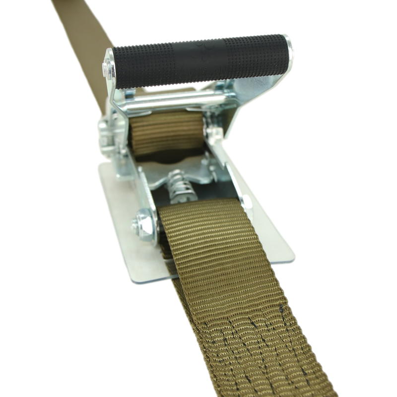 積載車用 ラッシングベルト 50mm幅 Jフック(シングル) OD(オリーブドラブ)