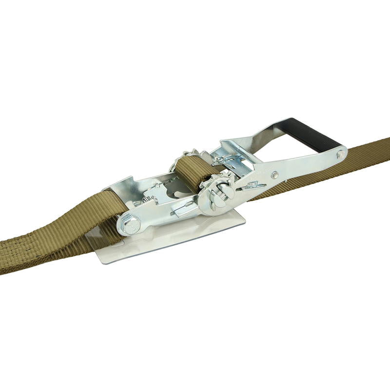積載車用 ラッシングベルト 50mm幅 Jフック(シングル) OD(オリーブドラブ)