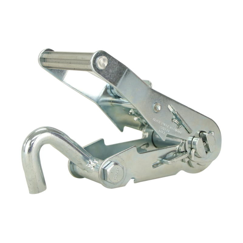 積載車用 反射 ラッシングベルト 50mm幅 Jフック(シングル) レッド