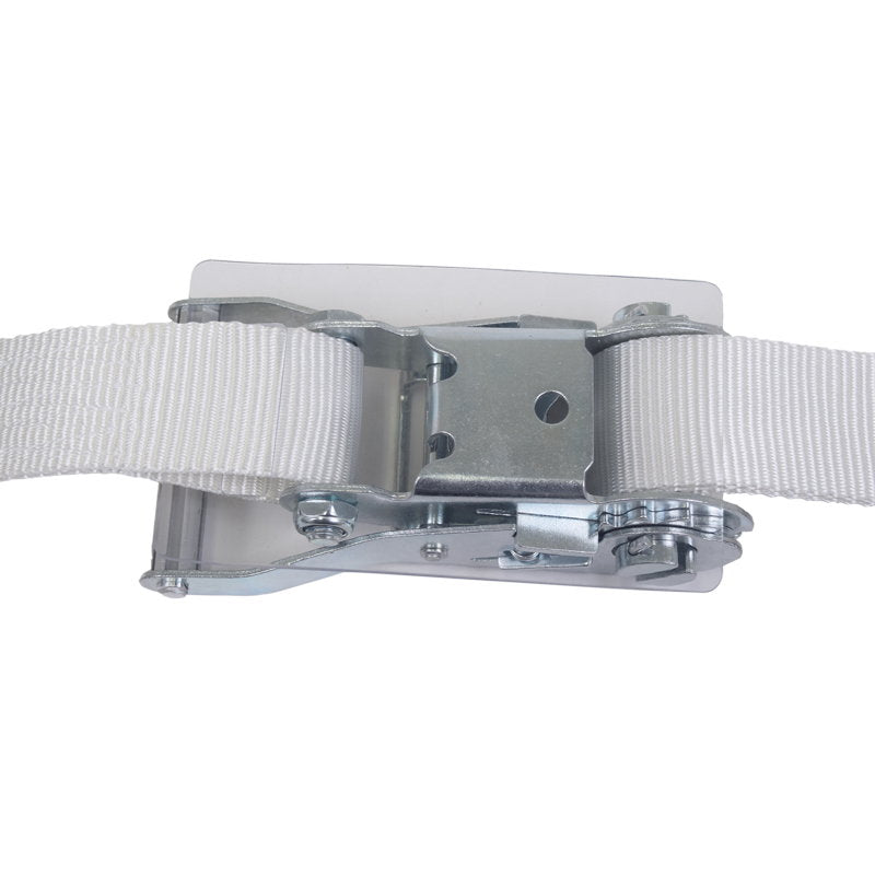 積載車用 ラッシングベルト 50mm幅 Jフック(シングル) ホワイト