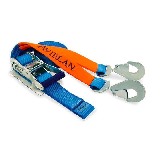 ラッシングベルト 50mm幅 スナップフック(ツイスト) ブルー