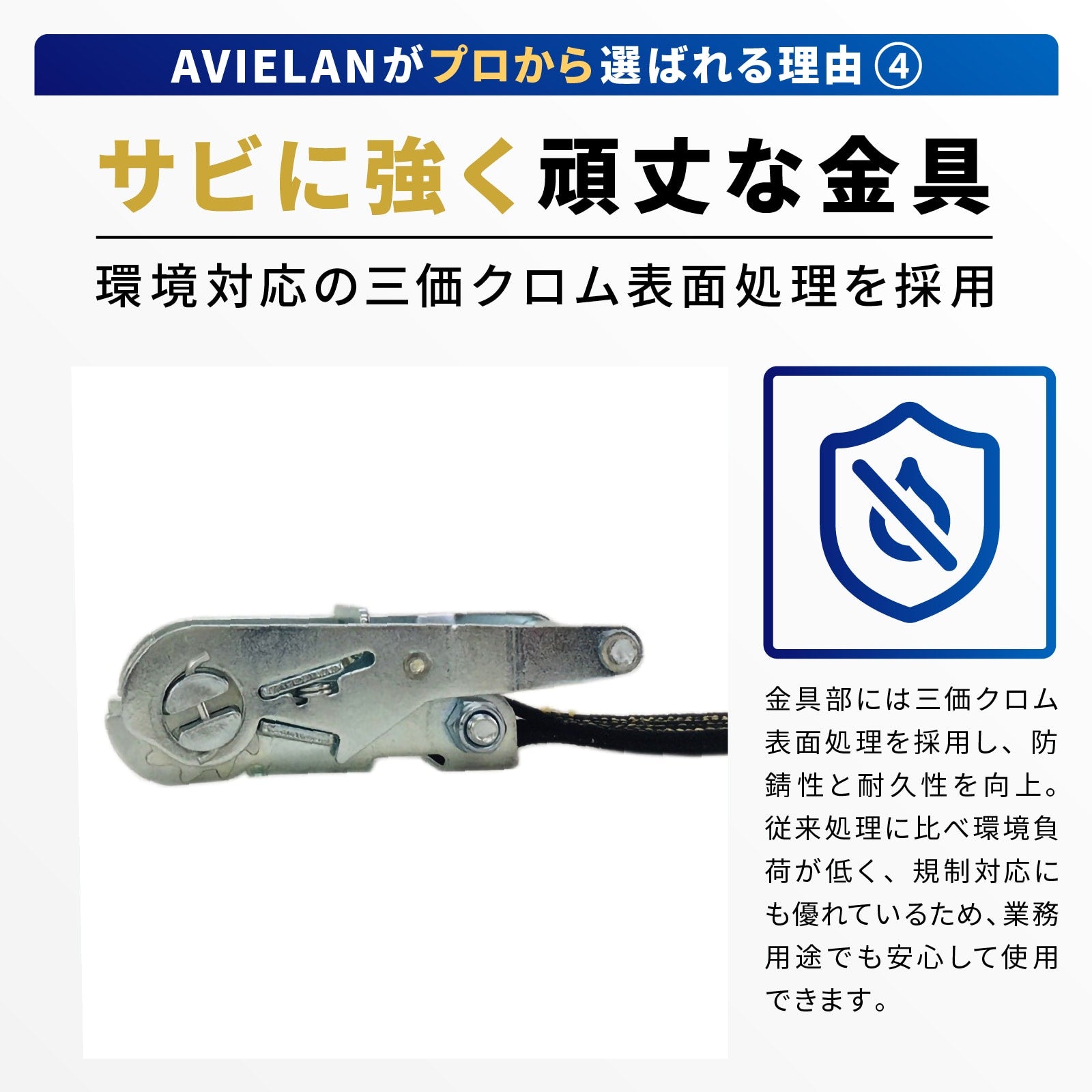 耐熱 ラッシングベルト 25mm幅 エンドレス ブラック – [AVIELAN