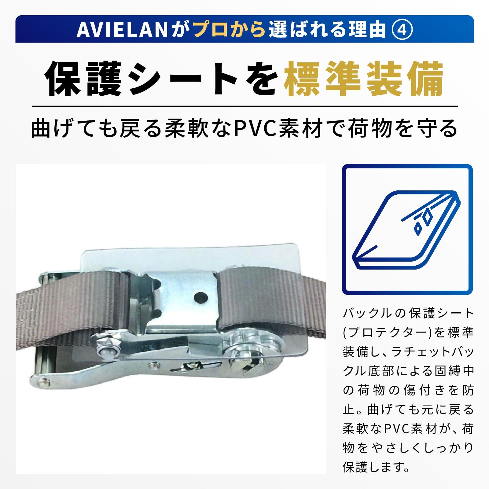 ラッシングベルト 50mm幅 エンドレス グレー – [AVIELAN] スリング